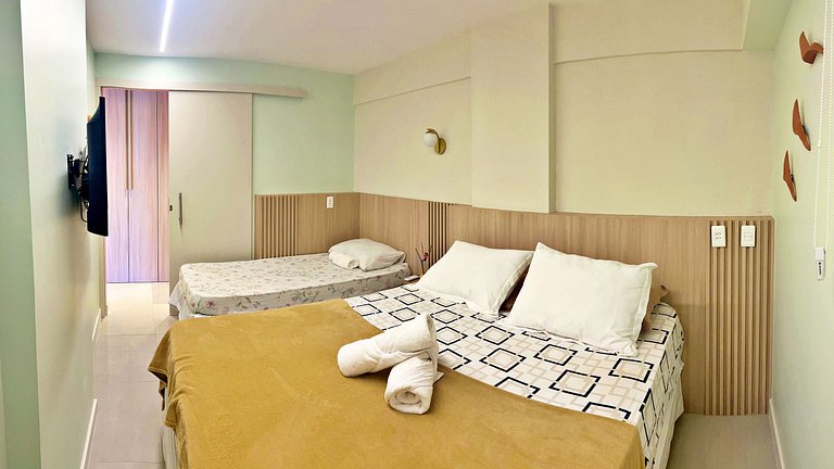 Apt | Port Ville 309 | Lindo Novo Vista para o Mar