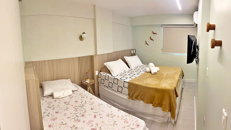 Apt | Port Ville 309 | Lindo Novo Vista para o Mar