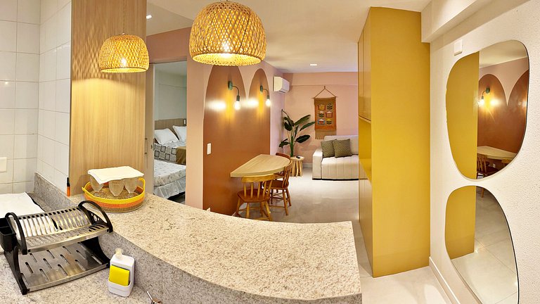 Apt | Port Ville 309 | Lindo Novo Vista para o Mar