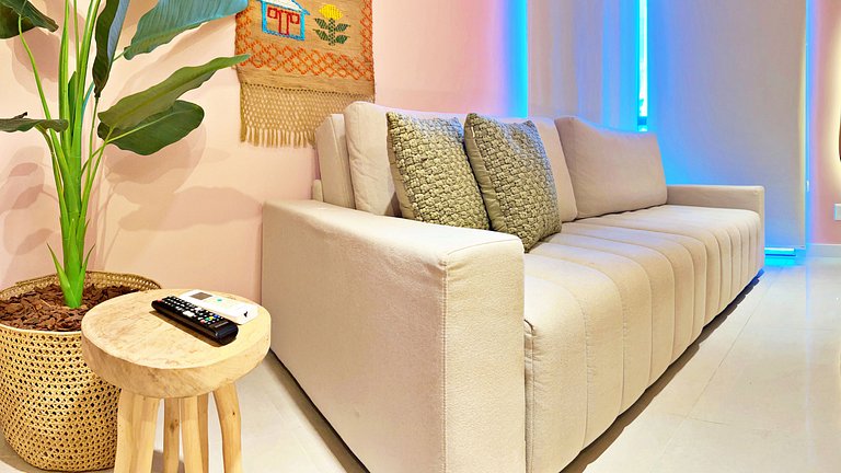 Apt | Port Ville 309 | Lindo Novo Vista para o Mar