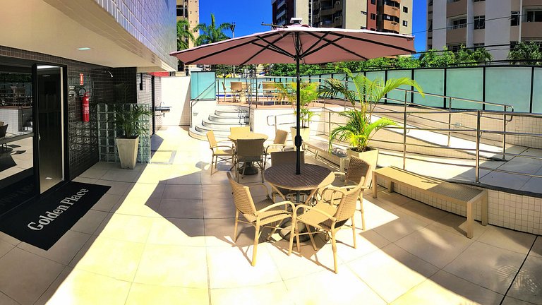 Apt | Golden Place 509 | com 2/4 e 2WC Ponta Verde