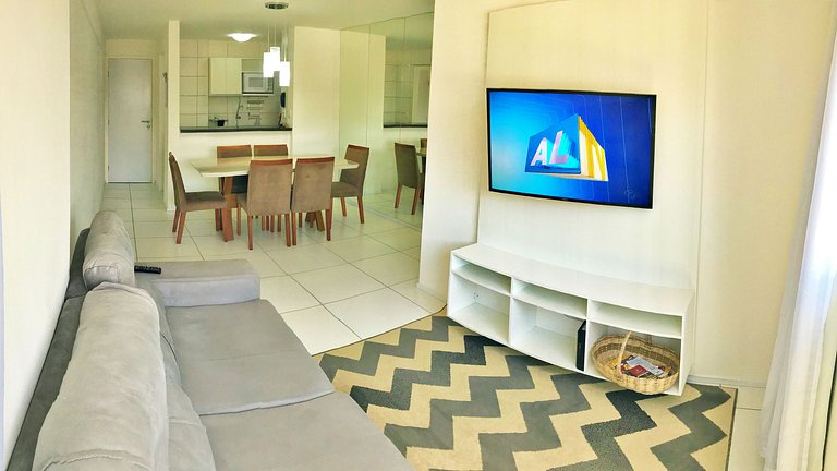 Apt | Golden Place 406 | com 2/4 e 2WC Ponta Verde