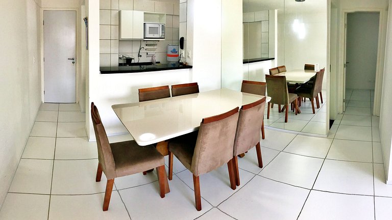Apt | Golden Place 406 | com 2/4 e 2WC Ponta Verde
