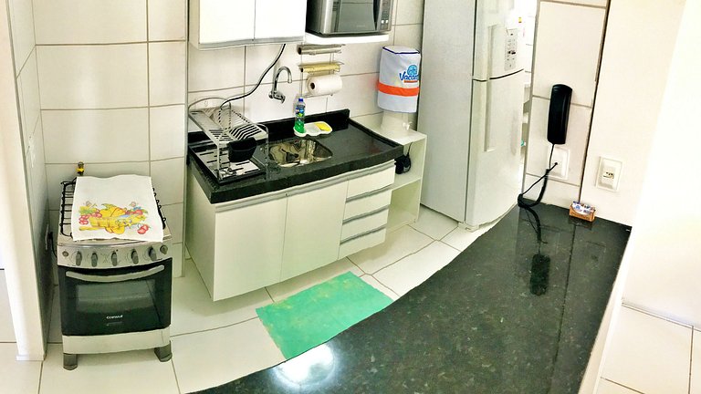 Apt | Golden Place 406 | com 2/4 e 2WC Ponta Verde