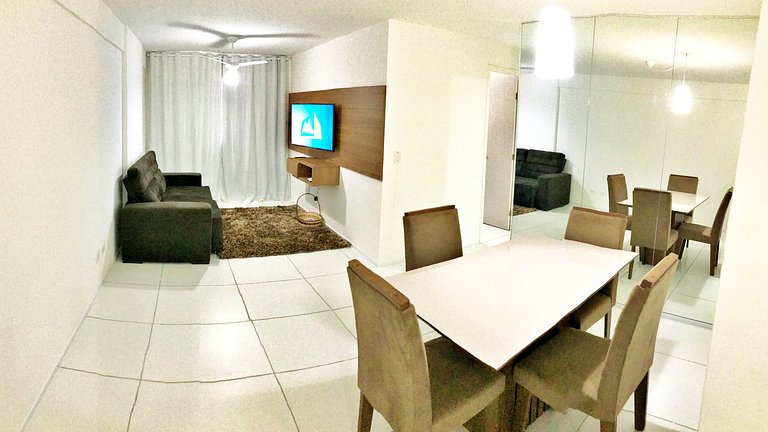 Apt | Golden Place 509 | com 2/4 e 2WC Ponta Verde