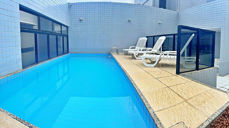 Apt | Infiniti 105 | 100m praia P. Verde, piscina