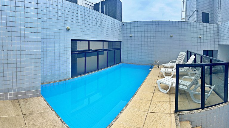 Apt | Infiniti 105 | 100m praia P. Verde, piscina