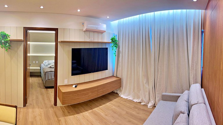 Apt | Infiniti 105 | 100m praia P. Verde, piscina