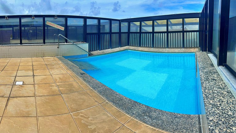 Apt | Neo 124 | Beira-mar 1/4 piscina na cobertura